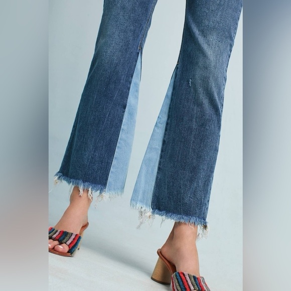 Pilcro Raw Hem High-Rise Flare Jeans - Picture 2 of 7